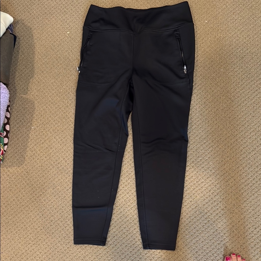 Spyder Women’s. Black Leggings fleece lined thick XL